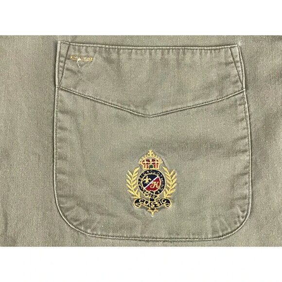 Hunting Horn Mens Brown Long‎ Sleeve Pockets Button Up Shirt Size Large - Picture 4 of 10